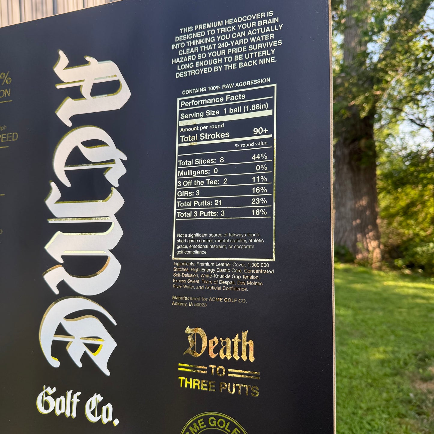 DEATH GRIP FOIL ART PRINT 24X32"